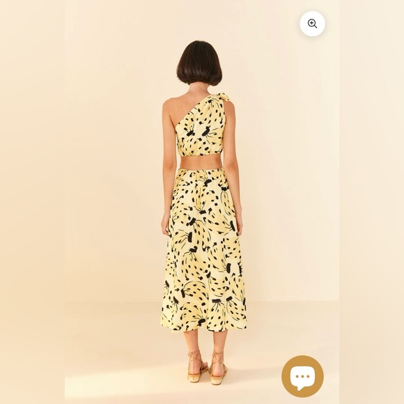 NWT Farm Rio Banana Bossa Midi Dress - Picture 4 of 4